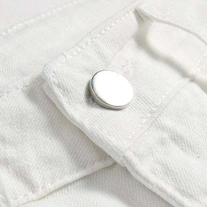 Blue contrast white men's jeans