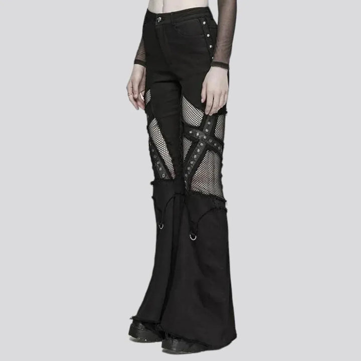 Bootcut gothic jeans for ladies