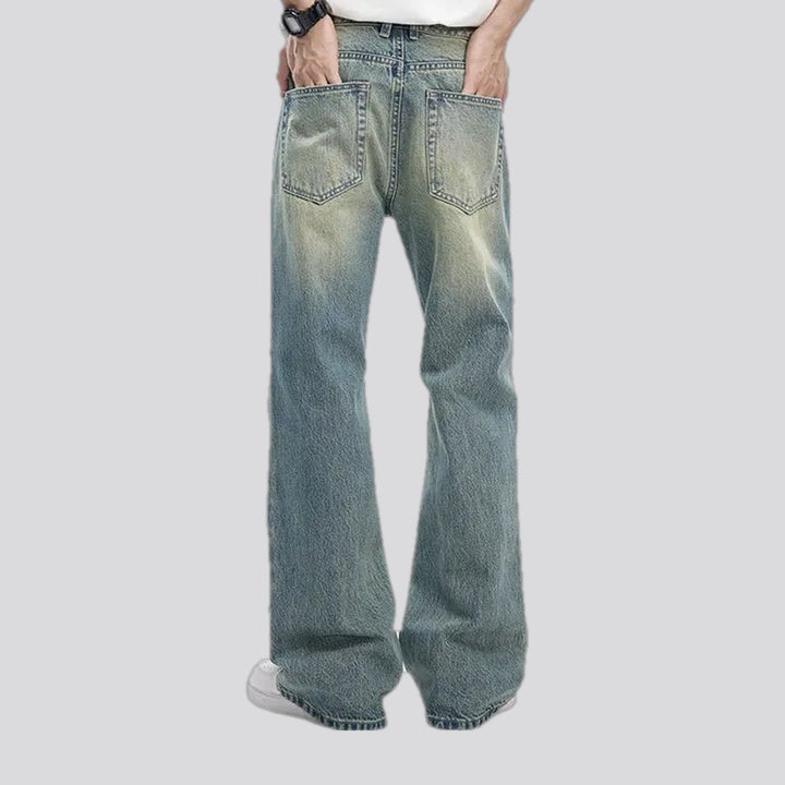 Stylish loose fit bootcut jeans for men