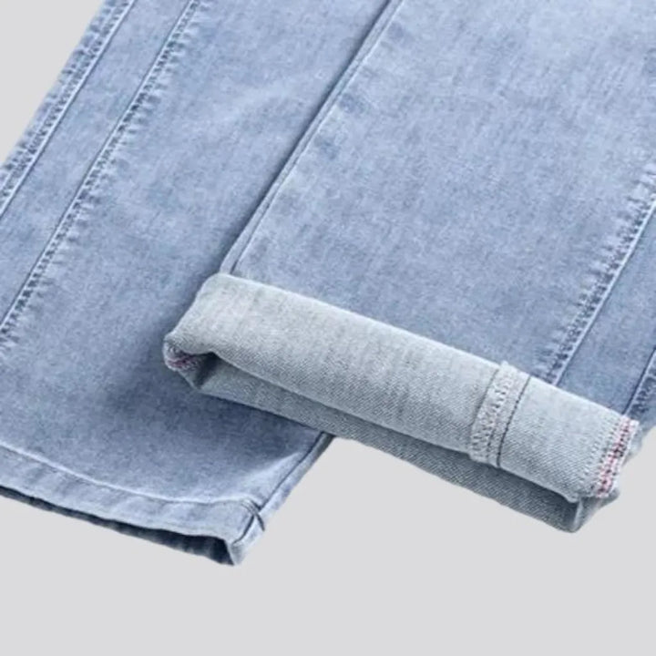 High-waist lyocell jeans for men