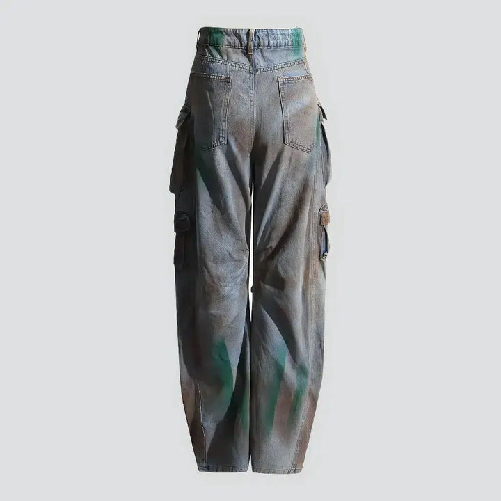 Voluminous multi-cargo jeans