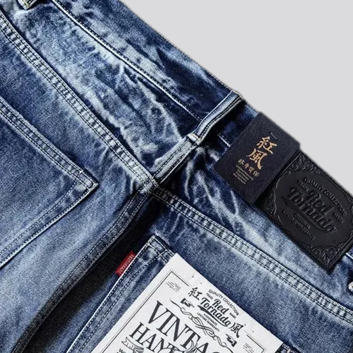 Whiskered midweight selvedge men's jeans
