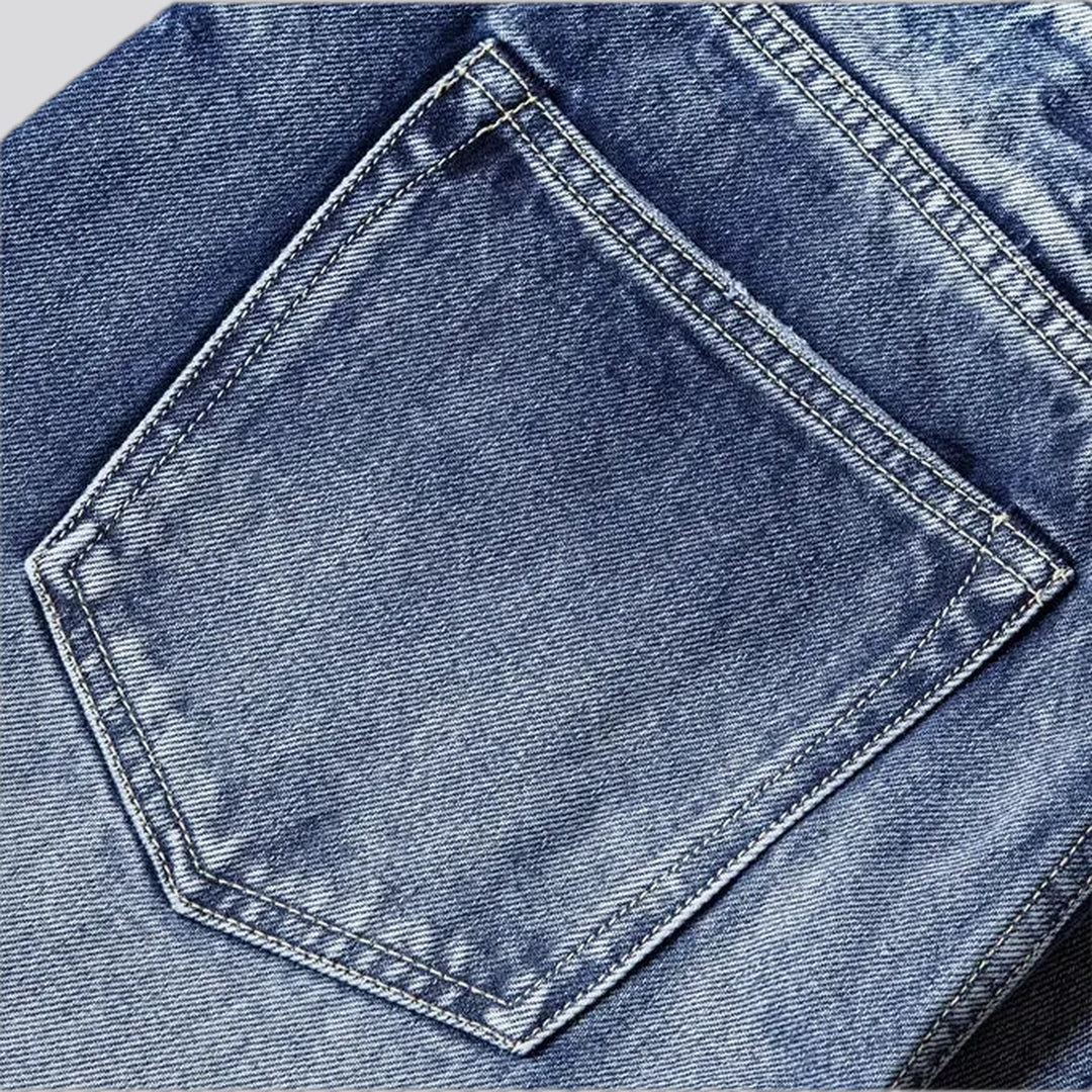 Whiskered midweight selvedge men's jeans