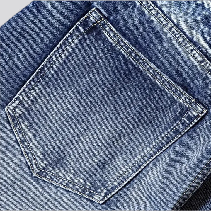 Whiskered midweight selvedge men's jeans