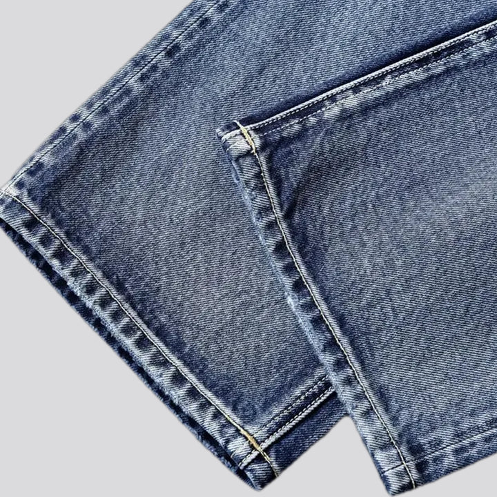 Whiskered midweight selvedge men's jeans